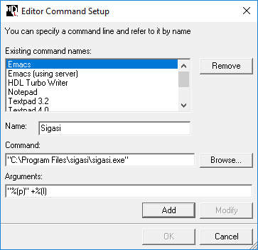Editor Command Setup 1