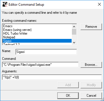 Editor Command Setup 2