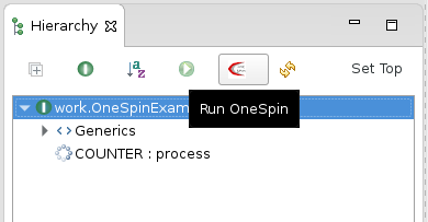 Run OneSpin consistency checks